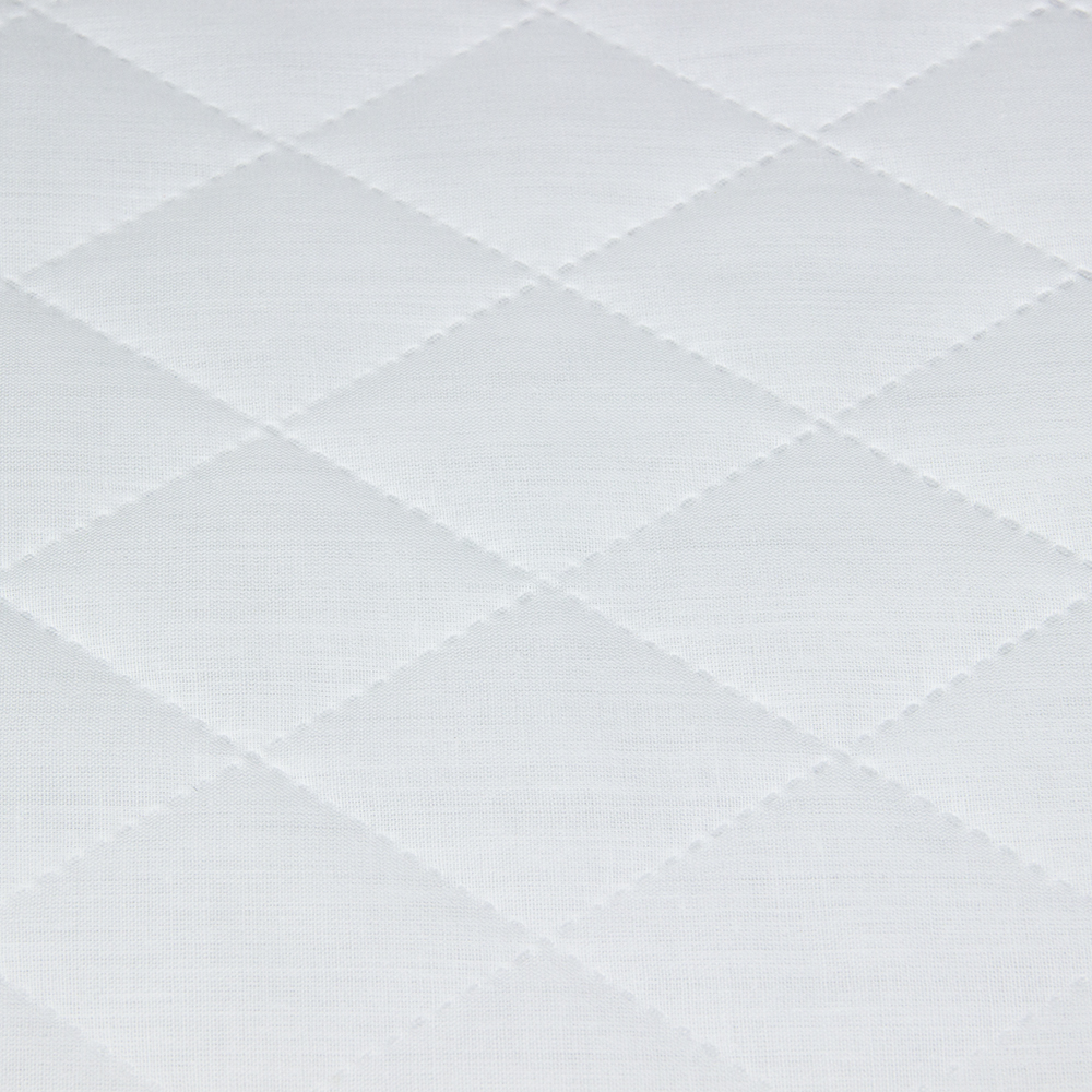 Термостежка из поликоттона "РОМБ" (5 х 5 см, синтепон 100 г, ткань 115 г) 602229 белая 220 см/30 м