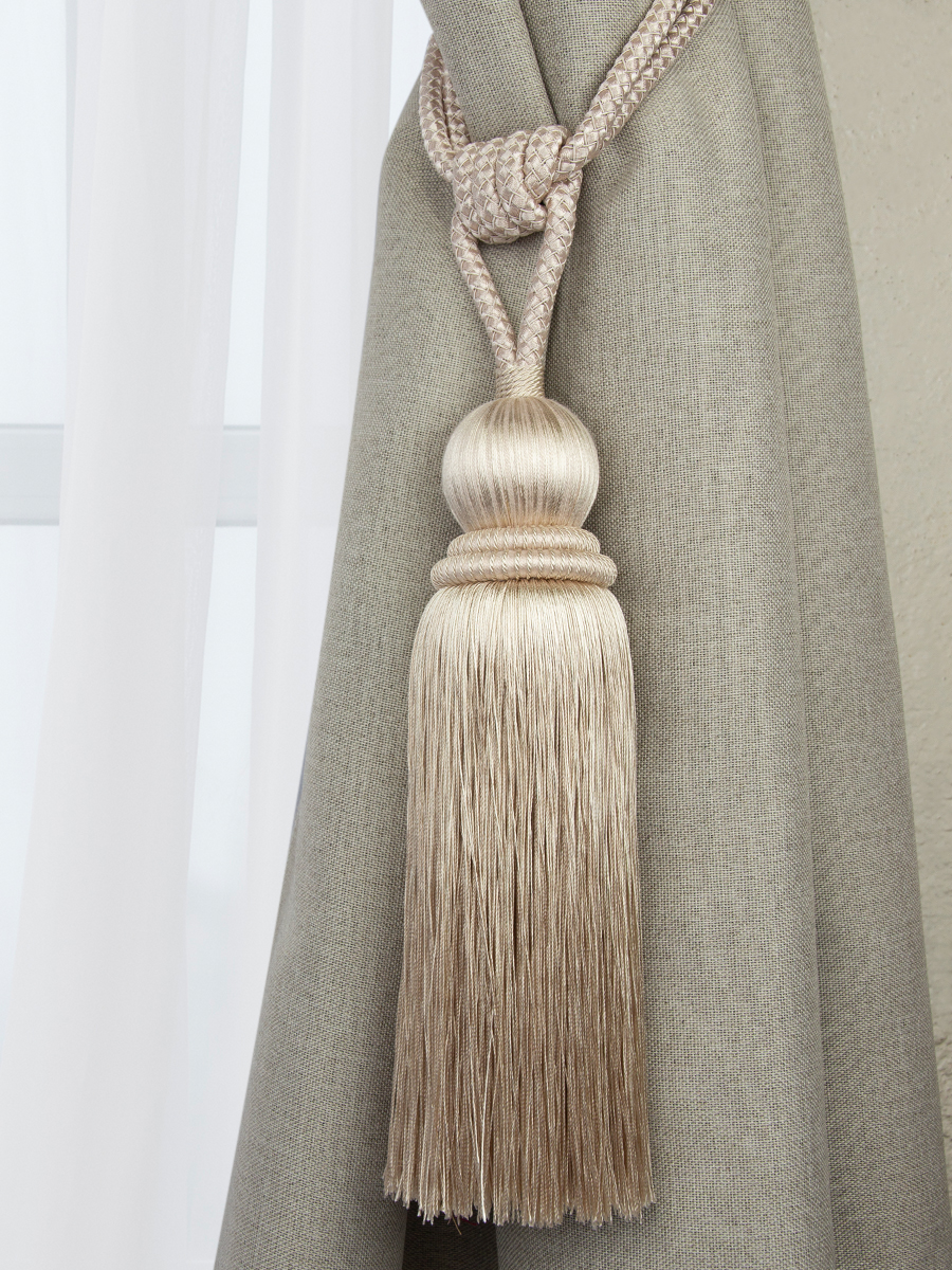 Кисть подхват для штор 1237F-8 Mirtex Premium светло-бежевый (BEIGE)