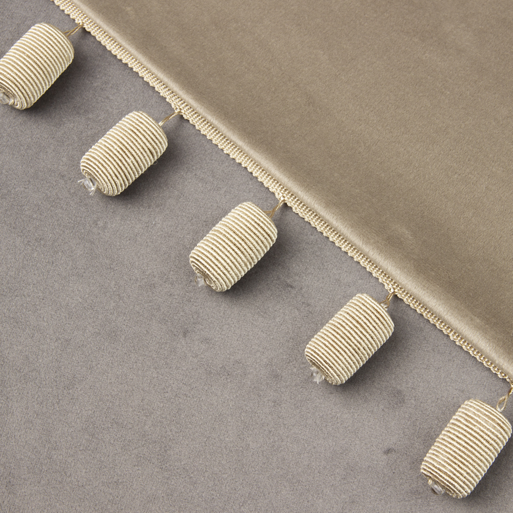 Бахрома "Reps Barrel" RA98 - BEIGE Mirtex бежевый (d18/30мм) (6,5см/10 м)