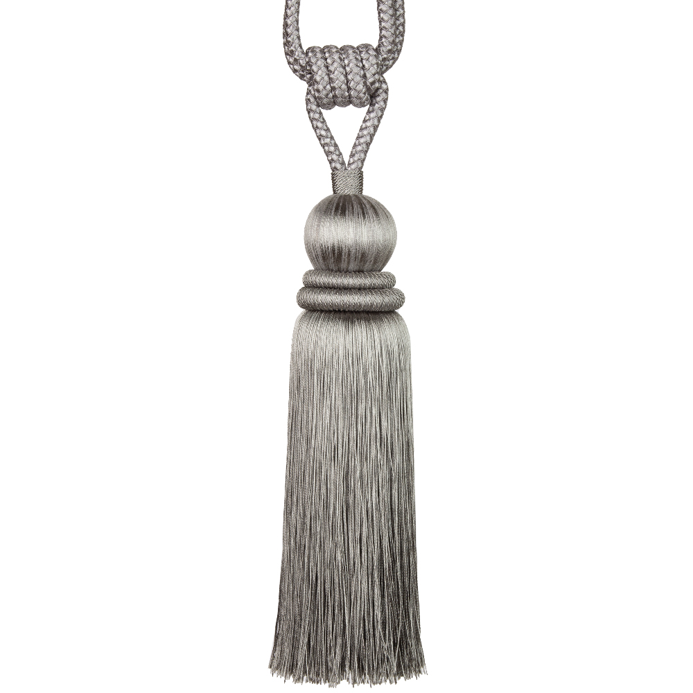 Кисть подхват для штор 1237F-A8300-6 серый Mirtex Premium (DARK GREY) (L70/27см)