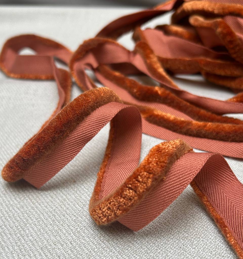 Кант пушистый  XB-703-3 террактовый (2 см/d 1 см) (25 м)