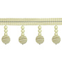 Бахрома "Reps Circle" TP1005 - В10 Mirtex белая скала (d25мм) (7,5 см/10 м)