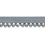 Бахрома-кант с бусами ZL2020-1 Mirtex серый/серебро (3 см/D0,6 см/11,5 м)