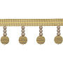 Бахрома "Reps Circle" TP1005 - В5 микс песочный/серо-бежевый (d25мм) (7,5 см/10 м)