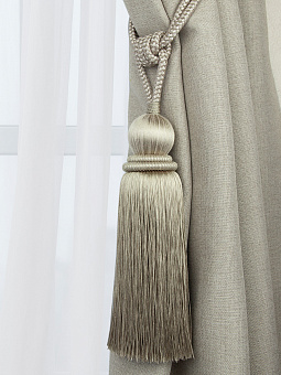 Кисть подхват для штор 1237F-5 Mirtex Premium серо-бежевый (LIGHT GREY)